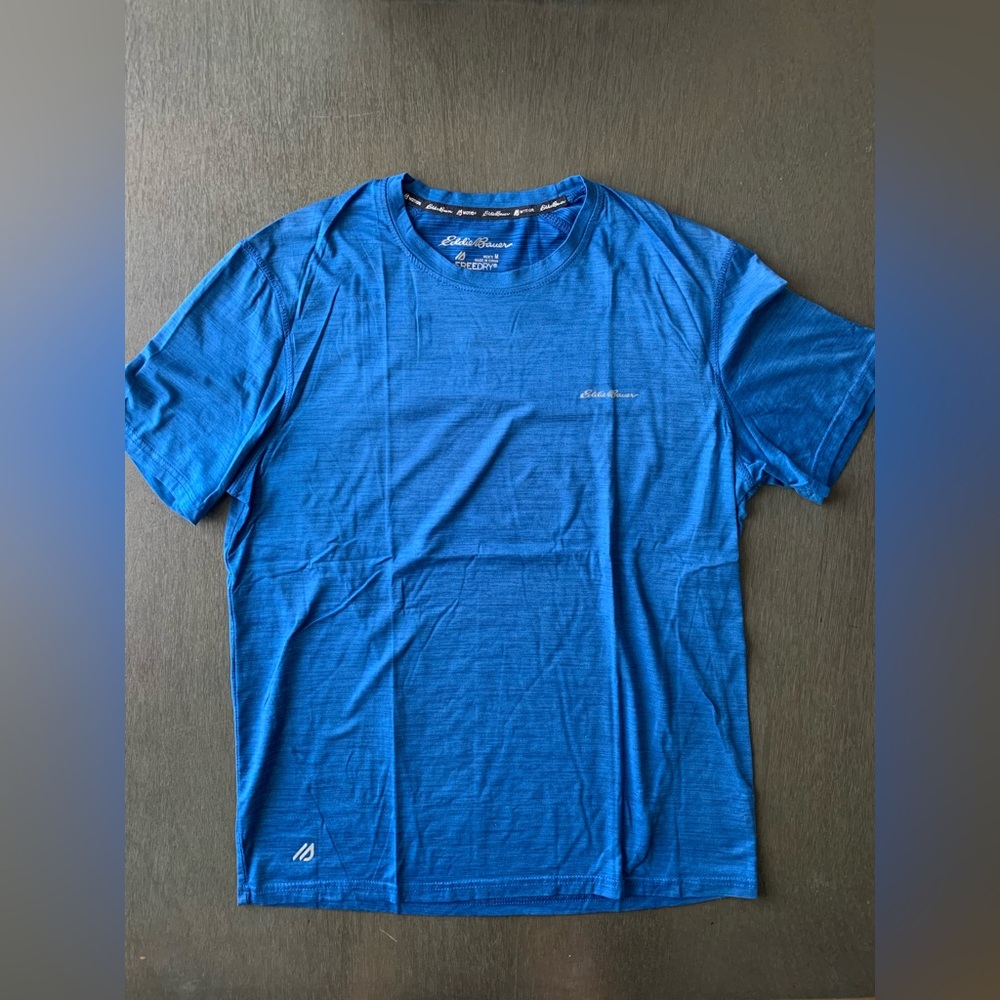 Eddie Bauer Men's Vibrant Blue Short Sleeve Tee